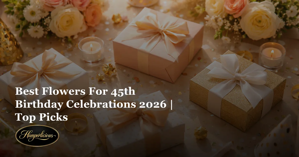 Best Flowers For 45th Birthday Celebrations 2026 | Top Picks