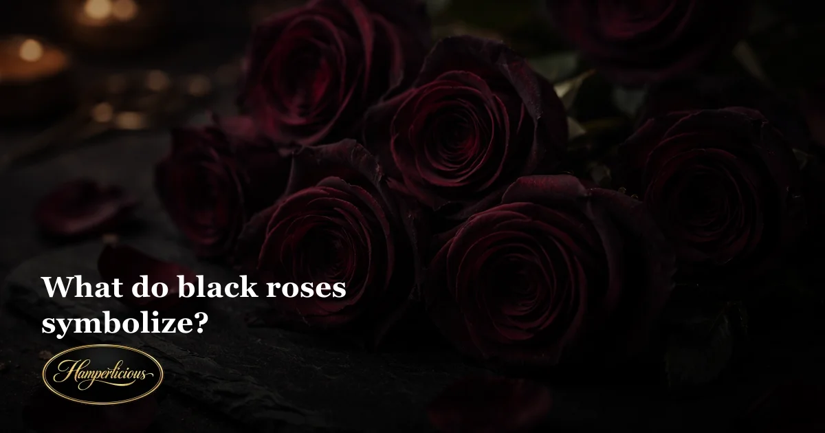 What do black roses symbolize