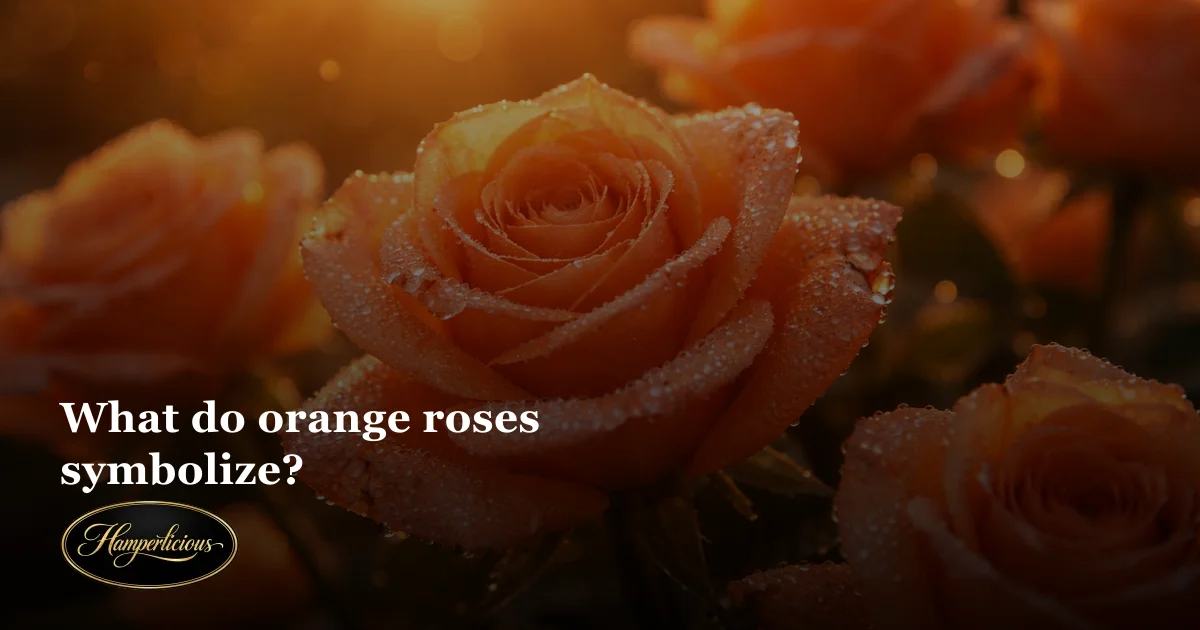 What do orange roses symbolize