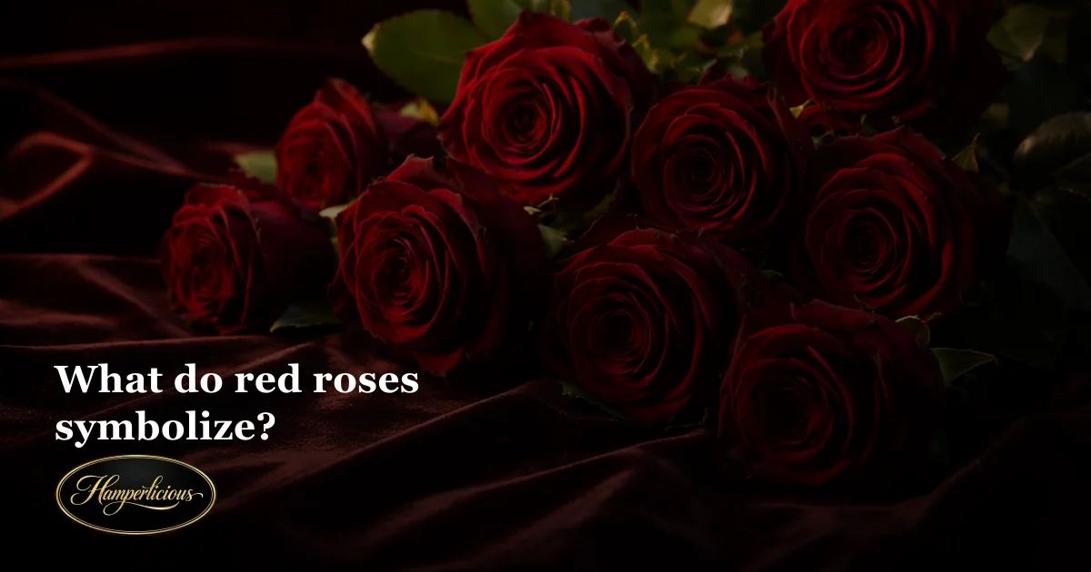 What do red roses symbolize