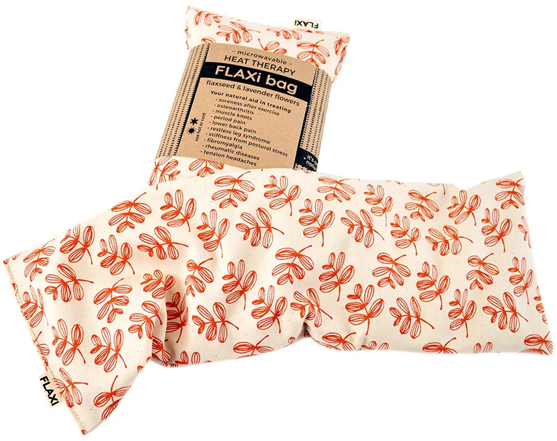 Flaxi Bag Natural Heat Therapy Orange Foliage