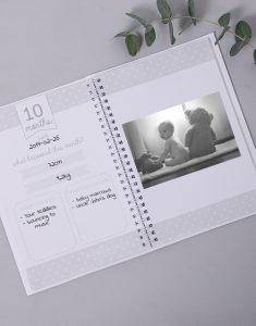 Personalised Classic Babys First Year Journal