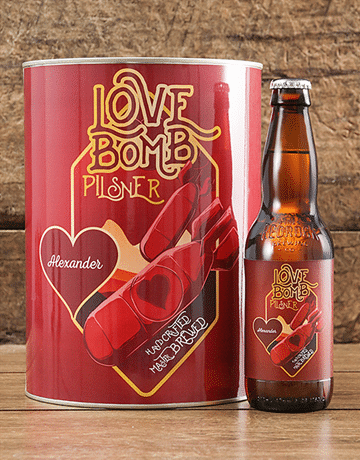 Personalised Love Bomb Craft Beer