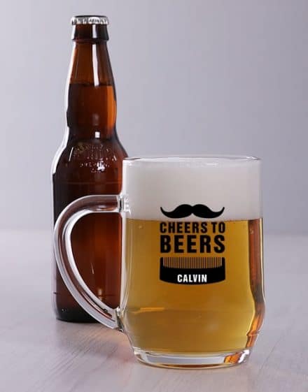 Personalised Cheers To Beer Mug