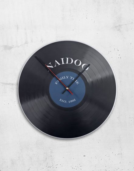 Personalised Metal Family Time Clock