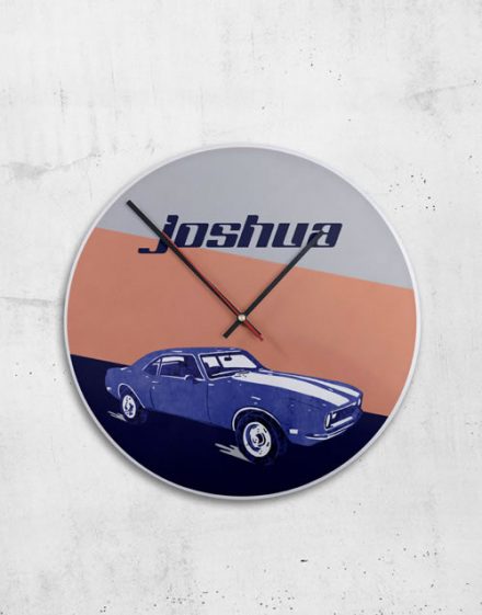 Personalised Metal Vintage Car Clock