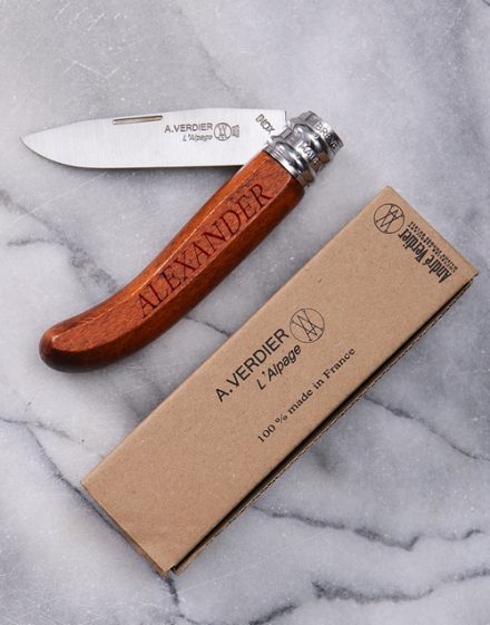 Personalised Alpage Bubinga Pocket Knife