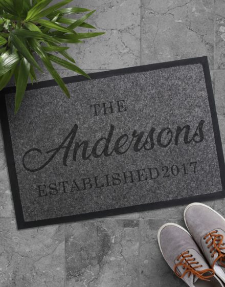 Personalised Family Established Door Mat