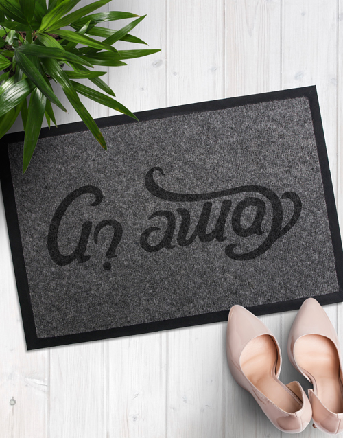 Go Away Door Mat Hamperlicious