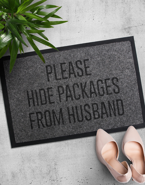 Hide Packages Door Mat
