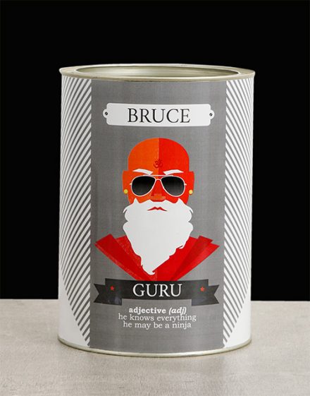 Guru Bro Bucket Personalised Gift