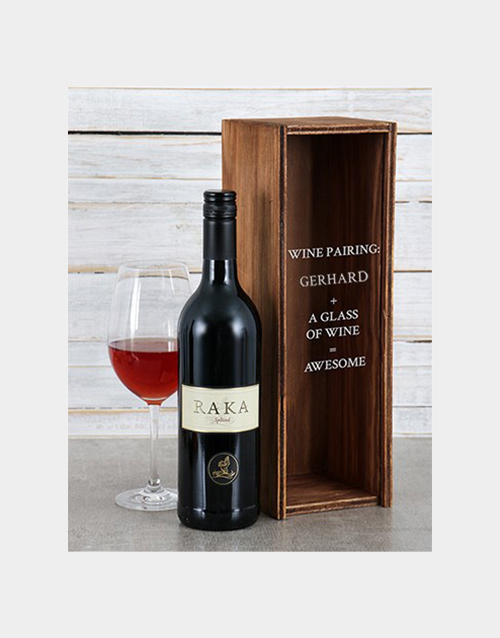 Personalised Wine Pairing Personalised Wine Crate Gift