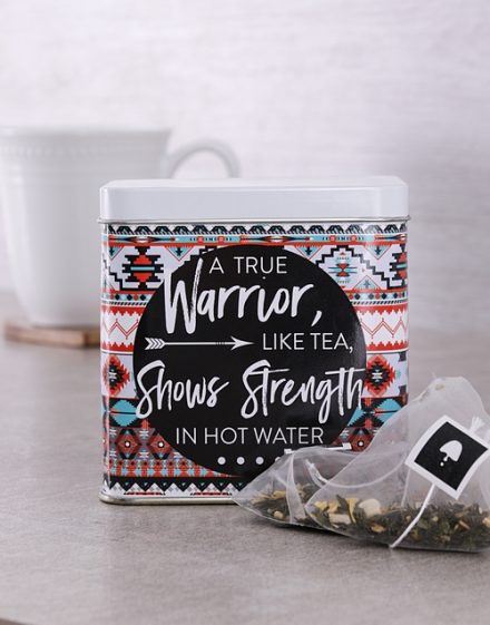 Warrior Personalised Tea Gift Tin