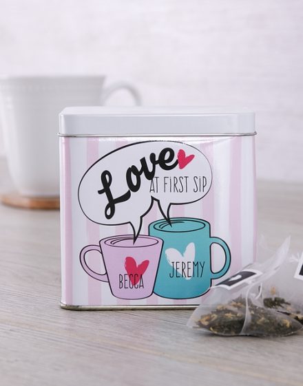 First Sip Personalised Tea Gift Tin