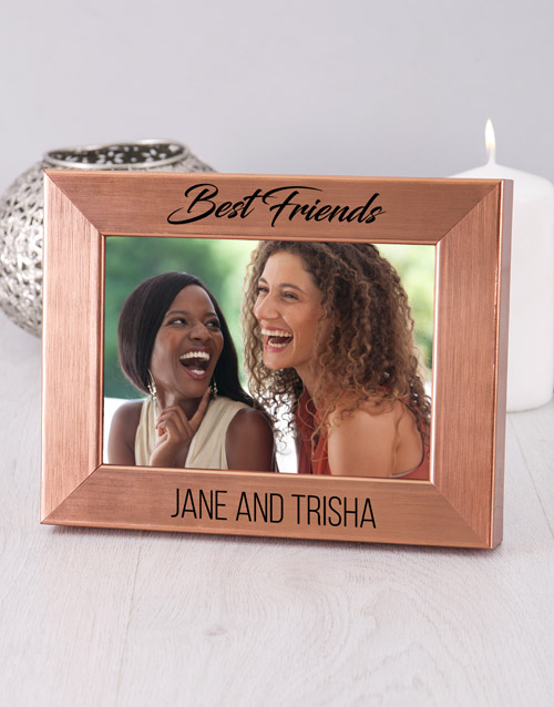 Best Friends Gold Photo Frame Personalised By You
