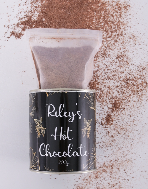 Hot Personalised Chocolate Leafy Gift Tin