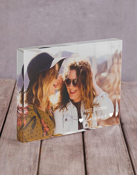 Best Friends Acrylic Block Personalised By You