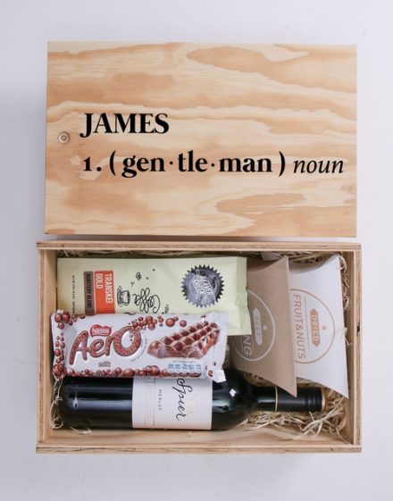 Gentleman Man Crate Personalised Gift