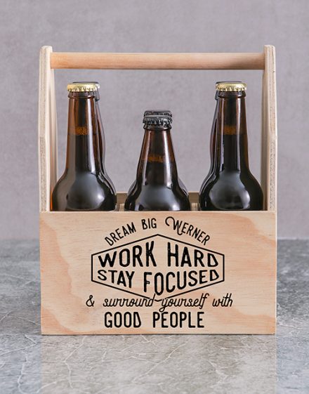 Good People Printed Beer Crate Personalised Gift