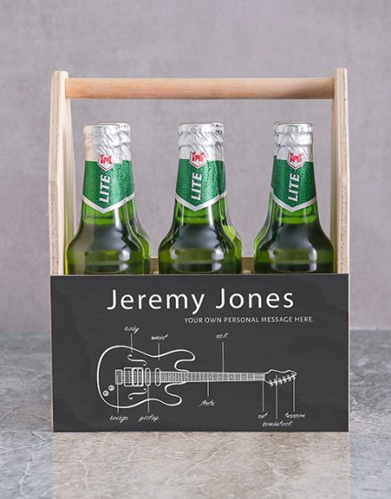 Fender Printed Beer Crate Personalised Gift