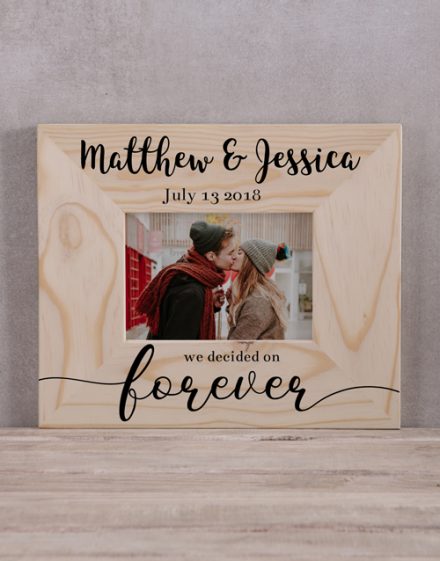 We Decided On Forever Photo Frame Personalised By You