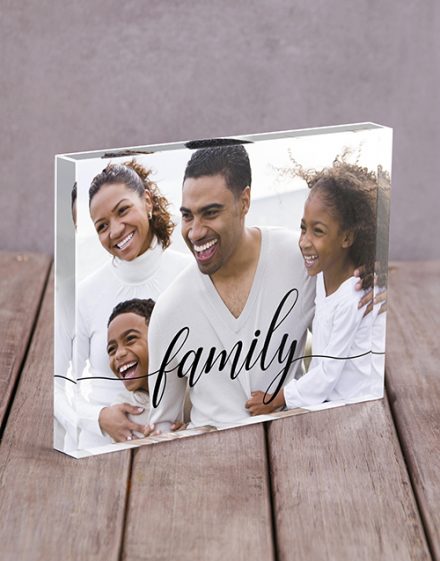 Family Acrylic Block Personalised By You