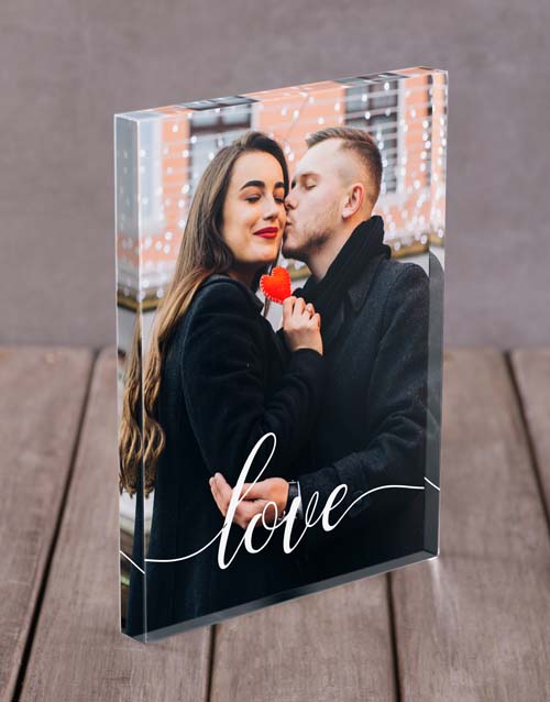 Love Acrylic Block Personalised By You