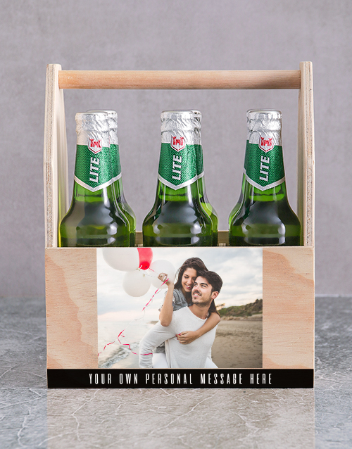 Photo Printed Beer Crate Personalised Gift