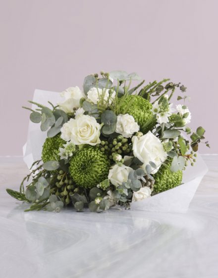 Bouquet of White Roses and Sprays