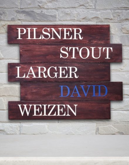 Personalised Beer Lover Panel Artwork