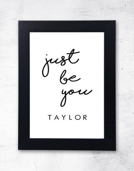 Personalised Just Be You Frame
