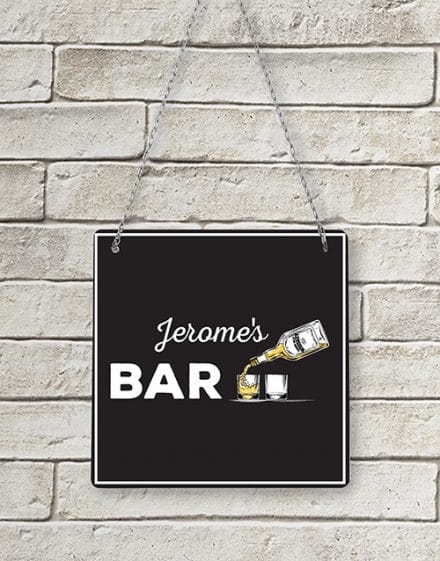 Personalised Metal Bar Sign