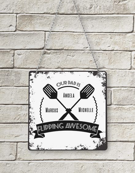Personalised Flipping Awesome Metal Sign