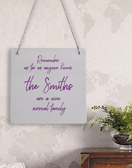 Personalised Normal Family Metal Sign