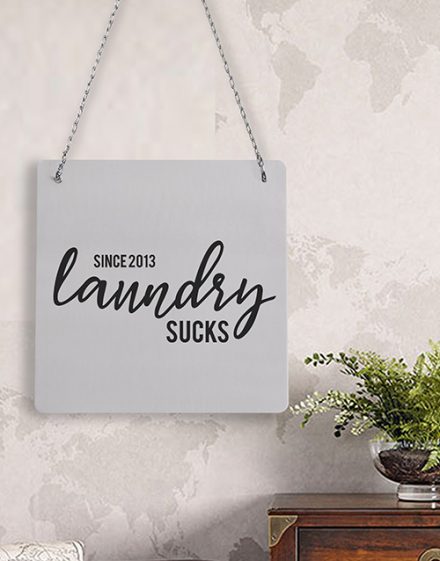 Personalised Laundry Metal Sign