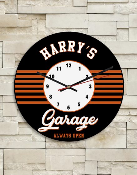Personalised Garage Clock