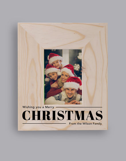 Personalised Christmas Wish Photo Frame