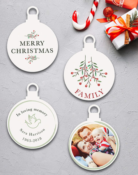 Personalised Deck The Halls Tree Decorations