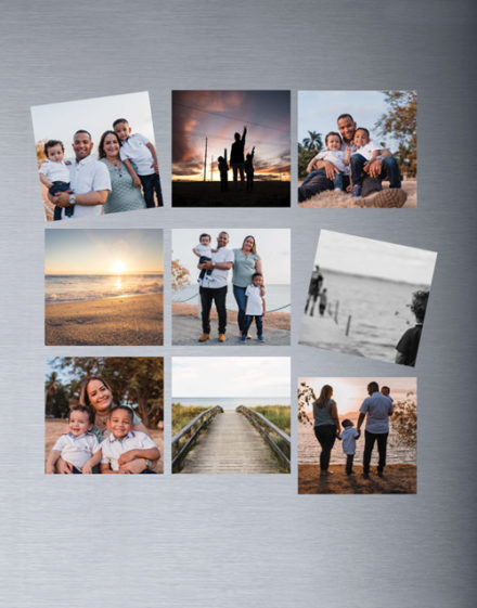 Personalised Photo Magnets Set Of Nine