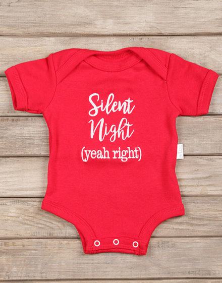 Silent Night Christmas Onesie