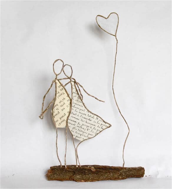 romantic string sculpture