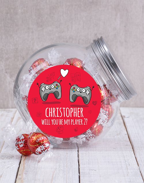 Personalized Player 2 Candy Jar
