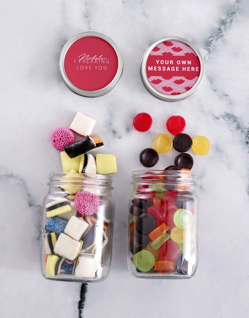 Personalized Freaking Love You Candy Jar
