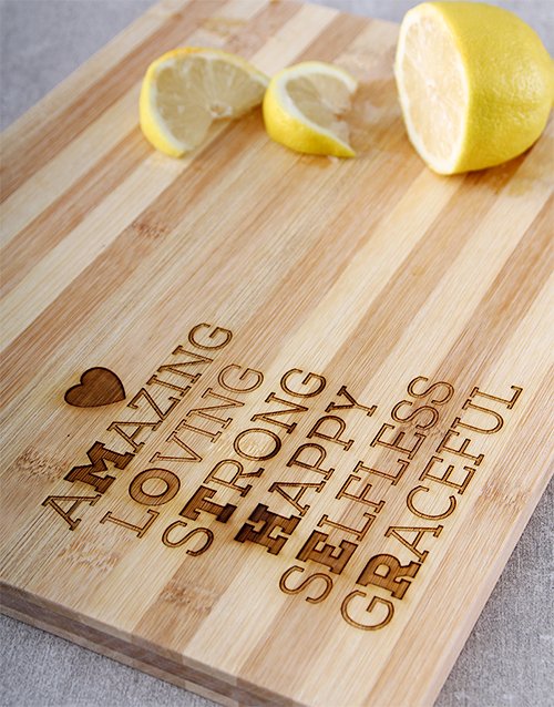 Words for Mum Chopping Board