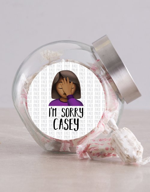 Personalized Sorry Candy Jar