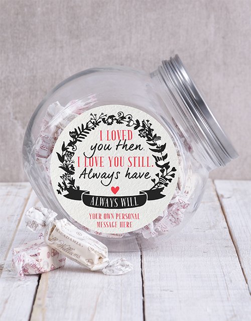 Personalized Always Will Candy Jar