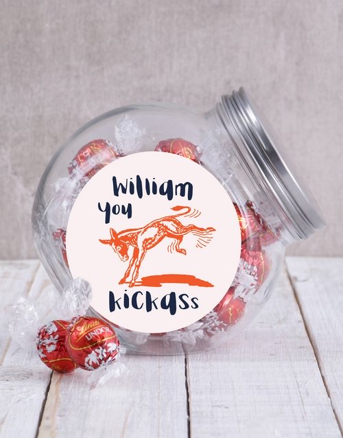 Personalized Kickass Candy Jar