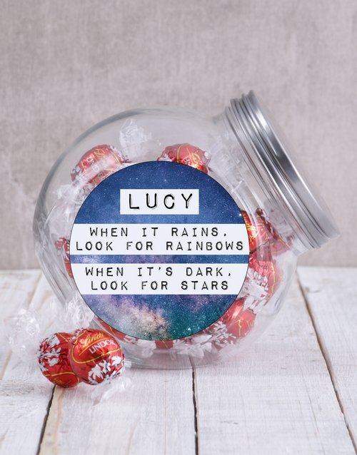 Personalized Look For Stars Candy Jar