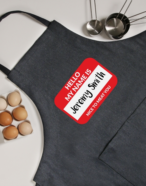 Meat You Personalised Apron