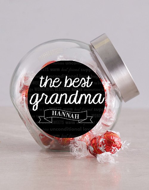 Personalized The Best Grandma Candy Jar